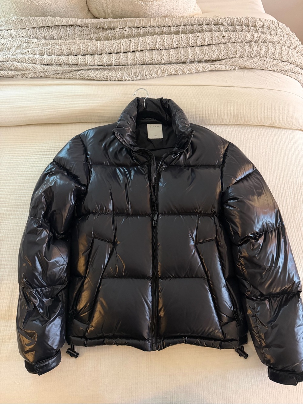 Sandro Black Puffer Jacket